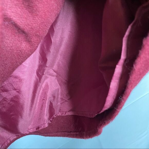 Blaque Label Off Shoulder Top in Bordeaux Wool Blend - Picture 5 of 8